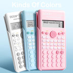 Scientific Calculators for Students, 240 Functions 2-Line Standard Scientific Calculator, Cute School Office Supplies，Math Calculator for School (Purple)