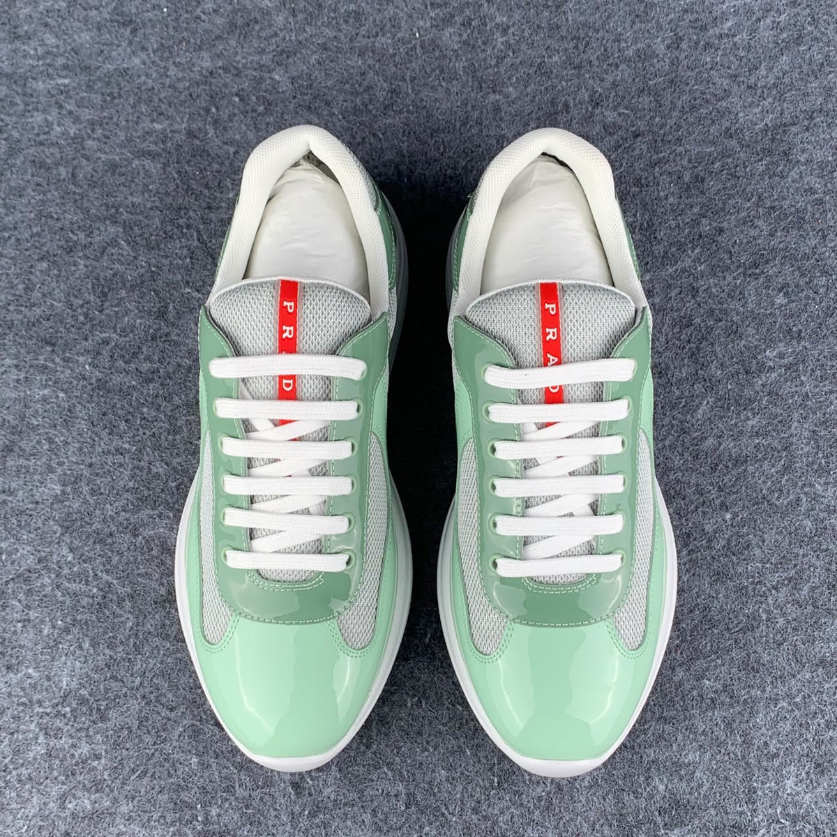 Prada America's Cup Sneakers 'Green White'