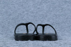 Chanel Lambskin CC Thong Sandals 'Black'